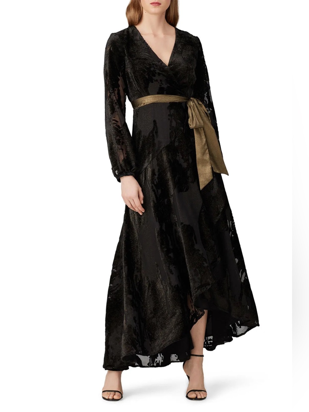 *Flawed RTR Hutch Velvet Celine Wrap Dress (0543)